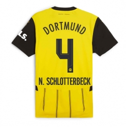 Borussia Dortmund Nico Schlotterbeck #4 Hjemmedrakt 2024-25 Kortermet