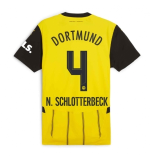 Borussia Dortmund Nico Schlotterbeck #4 Hjemmedrakt 2024-25 Kortermet