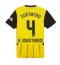 Borussia Dortmund Nico Schlotterbeck #4 Hjemmedrakt 2024-25 Kortermet