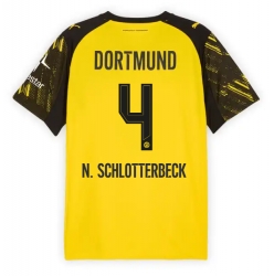 Borussia Dortmund Nico Schlotterbeck #4 Hjemmedrakt 2025-26 Kortermet