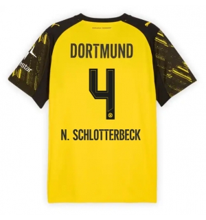Borussia Dortmund Nico Schlotterbeck #4 Hjemmedrakt 2025-26 Kortermet