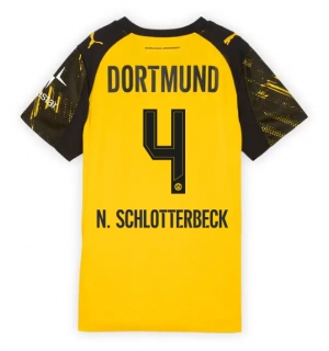 Borussia Dortmund Nico Schlotterbeck #4 Hjemmedrakt Dame 2025-26 Kortermet