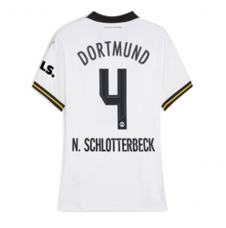 Borussia Dortmund Nico Schlotterbeck #4 Tredjedrakt Dame 2024-25 Kortermet