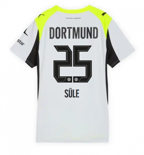 Borussia Dortmund Niklas Sule #25 Bortedrakt Dame 2025-26 Kortermet Borussia Dortmund Niklas Sule #25 Bortedrakt Dame 2025-26 Kortermet