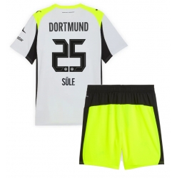 Borussia Dortmund Niklas Sule #25 Bortedraktsett Barn 2025-26 Kortermet (+ Korte bukser)