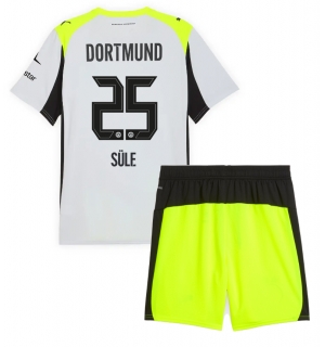 Borussia Dortmund Niklas Sule #25 Bortedraktsett Barn 2025-26 Kortermet (+ Korte bukser)