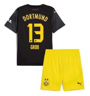 Borussia Dortmund Pascal Gross #13 Bortedraktsett Barn 2024-25 Kortermet (+ Korte bukser)