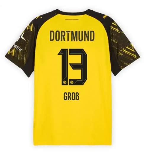 Borussia Dortmund Pascal Gross #13 Hjemmedrakt 2025-26 Kortermet Borussia Dortmund Pascal Gross #13 Hjemmedrakt 2025-26 Kortermet
