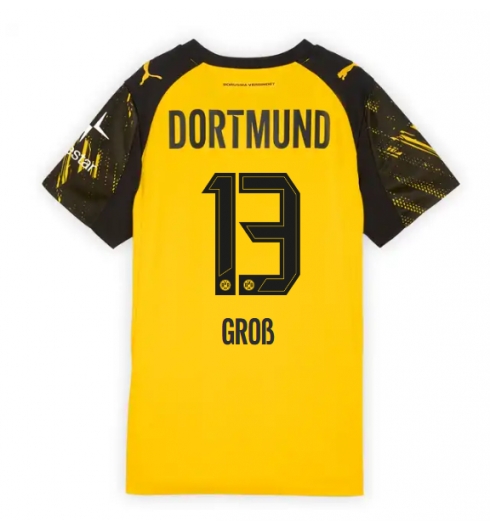 Borussia Dortmund Pascal Gross #13 Hjemmedrakt Dame 2025-26 Kortermet Borussia Dortmund Pascal Gross #13 Hjemmedrakt Dame 2025-26 Kortermet
