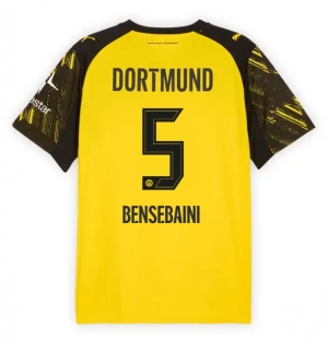 Borussia Dortmund Ramy Bensebaini #5 Hjemmedrakt 2025-26 Kortermet