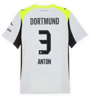 Borussia Dortmund Waldemar Anton #3 Bortedrakt 2025-26 Kortermet