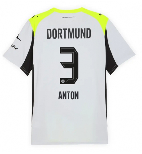 Borussia Dortmund Waldemar Anton #3 Bortedrakt 2025-26 Kortermet Borussia Dortmund Waldemar Anton #3 Bortedrakt 2025-26 Kortermet