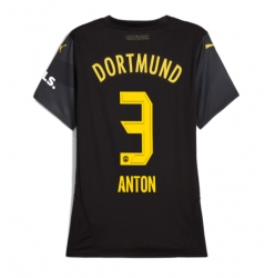 Borussia Dortmund Waldemar Anton #3 Bortedrakt Dame 2024-25 Kortermet