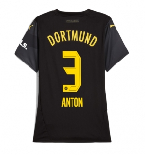 Borussia Dortmund Waldemar Anton #3 Bortedrakt Dame 2024-25 Kortermet