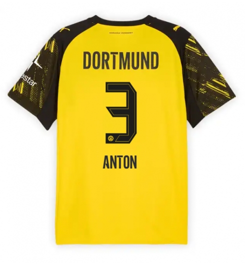 Borussia Dortmund Waldemar Anton #3 Hjemmedrakt 2025-26 Kortermet Borussia Dortmund Waldemar Anton #3 Hjemmedrakt 2025-26 Kortermet
