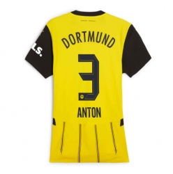 Borussia Dortmund Waldemar Anton #3 Hjemmedrakt Dame 2024-25 Kortermet
