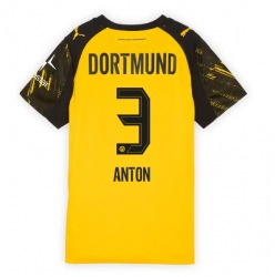 Borussia Dortmund Waldemar Anton #3 Hjemmedrakt Dame 2025-26 Kortermet