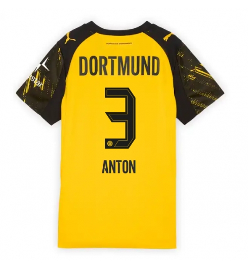Borussia Dortmund Waldemar Anton #3 Hjemmedrakt Dame 2025-26 Kortermet Borussia Dortmund Waldemar Anton #3 Hjemmedrakt Dame 2025-26 Kortermet