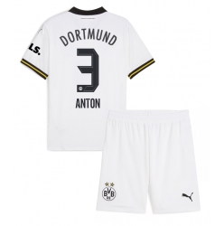 Borussia Dortmund Waldemar Anton #3 Tredjedraktsett Barn 2024-25 Kortermet (+ Korte bukser)