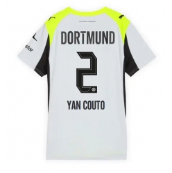 Borussia Dortmund Yan Couto #2 Bortedrakt Dame 2025-26 Kortermet