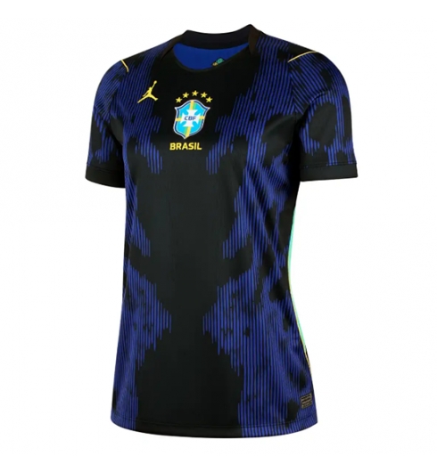 Brasil Bortedrakt Dame VM 2026 Kortermet Brasil Bortedrakt Dame VM 2026 Kortermet