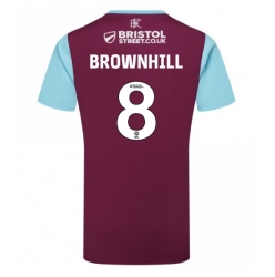 Burnley Josh Brownhill #8 Hjemmedrakt 2024-25 Kortermet