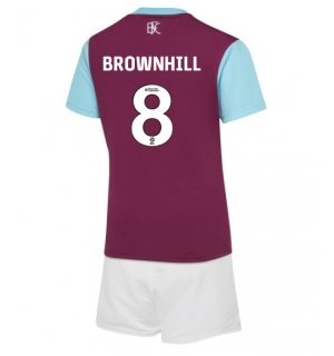 Burnley Josh Brownhill #8 Hjemmedraktsett Barn 2024-25 Kortermet (+ Korte bukser)