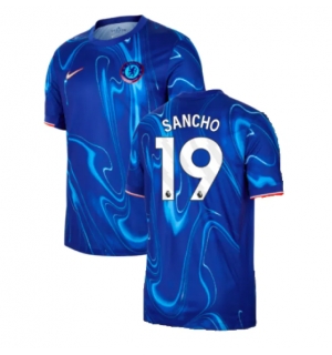 Chelsea Jadon Sancho #19 Hjemmedrakt 2024-25 Kortermet