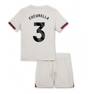 Chelsea Marc Cucurella #3 Bortedraktsett Barn 2025-26 Kortermet (+ Korte bukser)