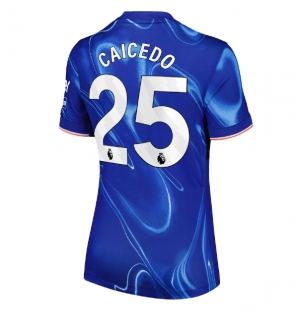 Chelsea Moises Caicedo #25 Hjemmedrakt Dame 2024-25 Kortermet