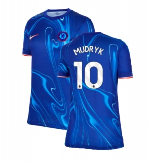 Chelsea Mykhailo Mudryk #10 Hjemmedrakt Dame 2024-25 Kortermet