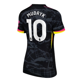 Chelsea Mykhailo Mudryk #10 Tredjedrakt Dame 2024-25 Kortermet