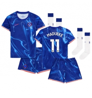Chelsea Noni Madueke #11 Hjemmedraktsett Barn 2024-25 Kortermet (+ Korte bukser)