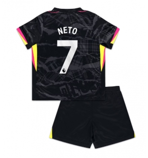 Chelsea Pedro Neto #7 Tredjedraktsett Barn 2024-25 Kortermet (+ Korte bukser)