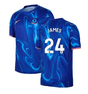 Chelsea Reece James #24 Hjemmedrakt 2024-25 Kortermet