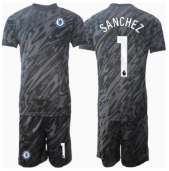 Chelsea Robert Sanchez #1 Keeper Bortedraktsett Barn 2024-25 Kortermet (+ Korte bukser)
