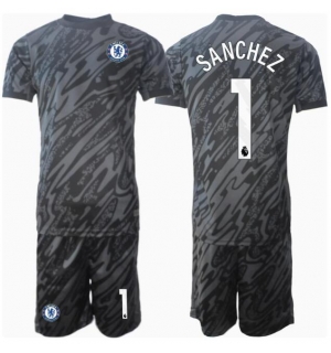 Chelsea Robert Sanchez #1 Keeper Bortedraktsett Barn 2024-25 Kortermet (+ Korte bukser)