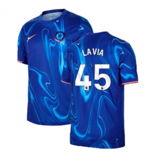 Chelsea Romeo Lavia #45 Hjemmedrakt 2024-25 Kortermet