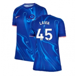 Chelsea Romeo Lavia #45 Hjemmedrakt Dame 2024-25 Kortermet