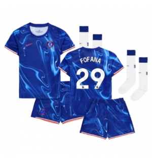 Chelsea Wesley Fofana #29 Hjemmedraktsett Barn 2024-25 Kortermet (+ Korte bukser)