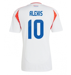 Chile Alexis Sanchez #10 Bortedrakt Copa America 2024 Kortermet