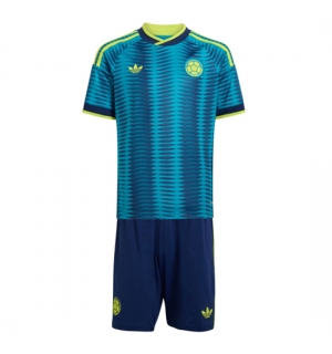 Colombia Bortedraktsett Barn VM 2026 Kortermet (+ Korte bukser)