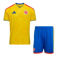 Colombia Hjemmedraktsett Barn VM 2026 Kortermet (+ Korte bukser)