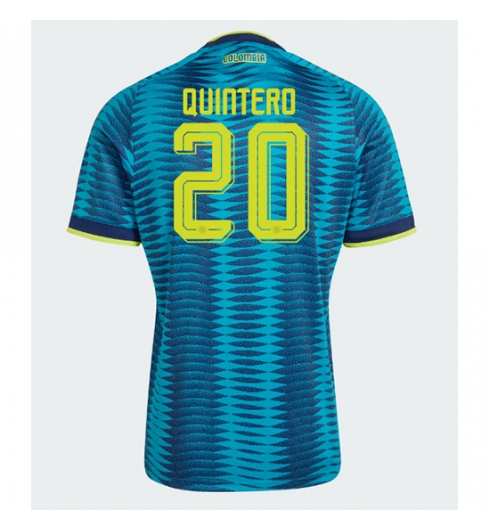 Colombia Juan Fernando Quintero #20 Bortedrakt VM 2026 Kortermet Colombia Juan Fernando Quintero #20 Bortedrakt VM 2026 Kortermet