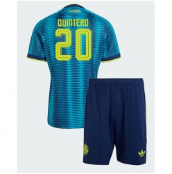 Colombia Juan Fernando Quintero #20 Bortedraktsett Barn VM 2026 Kortermet (+ Korte bukser)
