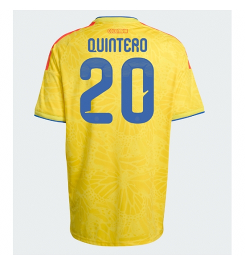 Colombia Juan Fernando Quintero #20 Hjemmedrakt VM 2026 Kortermet Colombia Juan Fernando Quintero #20 Hjemmedrakt VM 2026 Kortermet