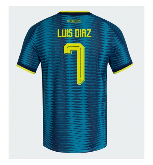 Colombia Luis Diaz #7 Bortedrakt VM 2026 Kortermet Colombia Luis Diaz #7 Bortedrakt VM 2026 Kortermet
