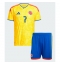 Colombia Luis Diaz #7 Hjemmedraktsett Barn VM 2026 Kortermet (+ Korte bukser)