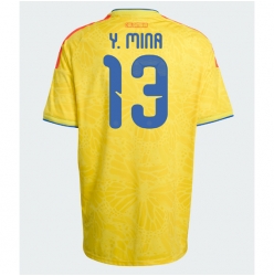 Colombia Yerry Mina #13 Hjemmedrakt VM 2026 Kortermet