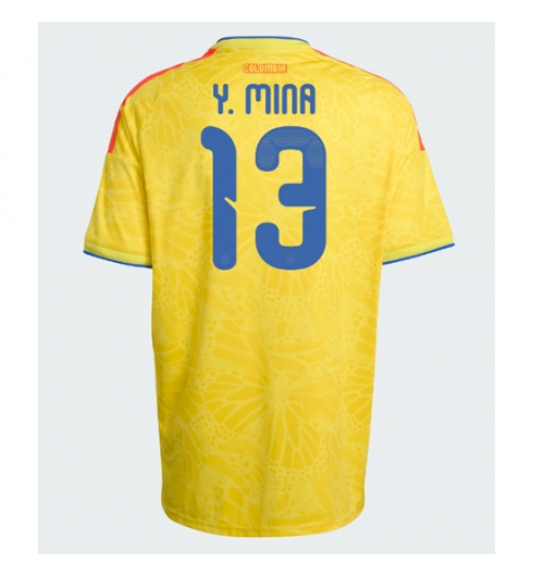 Colombia Yerry Mina #13 Hjemmedrakt VM 2026 Kortermet Colombia Yerry Mina #13 Hjemmedrakt VM 2026 Kortermet
